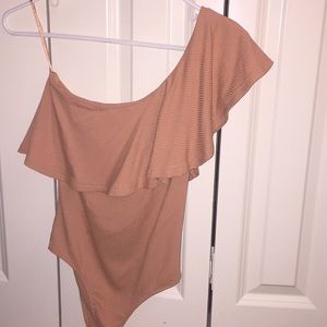 One shoulder bodysuit
